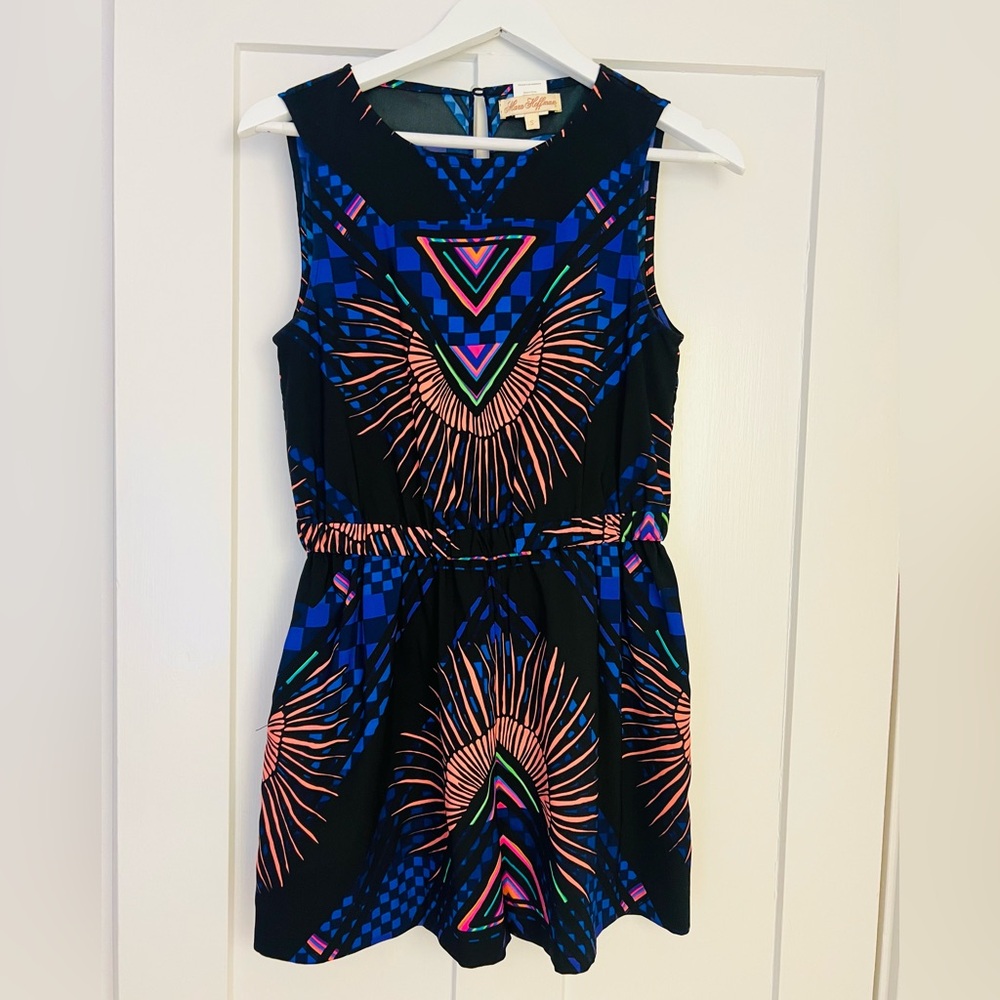 Mara Hoffman Sleeveless Romper Multicolor Black
